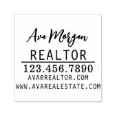 Gepersonaliseerde makelaar Gift Zelfinktende Stempel (Design)