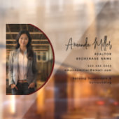 Gepersonaliseerde makelaar makelaar makelaar in on raamsticker (Vel 2)