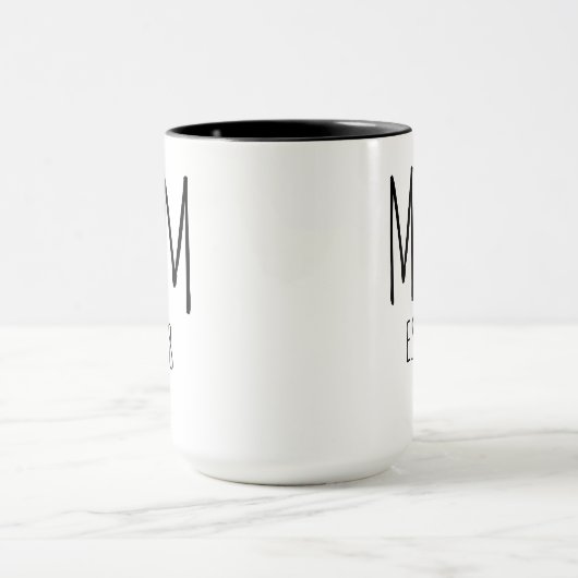 Gepersonaliseerde mama en papa Mok, Baby shower Gi Mok (Midden)