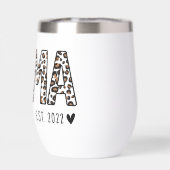 Gepersonaliseerde MAMA Leopard Print Est. (Achterkant)