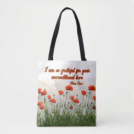 Gepersonaliseerde mama naam flores B Draagtas (Voorkant)