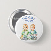 Gepersonaliseerde Mama om Baby shower Button te zi (Voorkant /achterkant)