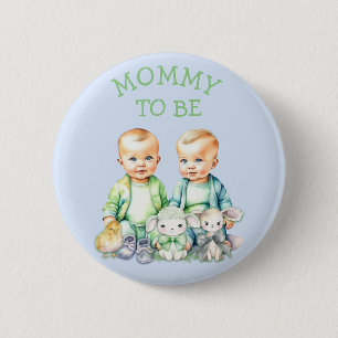Gepersonaliseerde Mama om Baby shower Button te zi