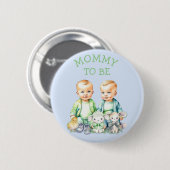 Gepersonaliseerde Mama om Baby shower Button te zi (Voorkant /achterkant)