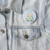 Gepersonaliseerde Mama om Baby shower Button te zi (In situ)