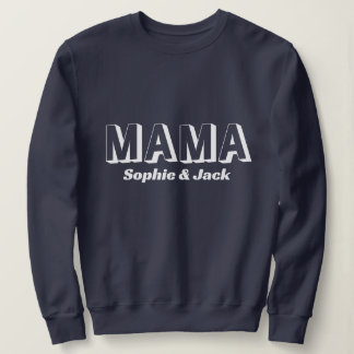 Gepersonaliseerde Mama Sweatshirt met Kind Namen