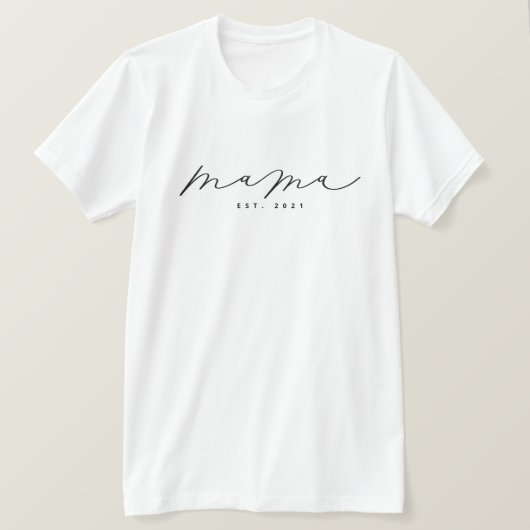 Gepersonaliseerde mama T-Shirt (Design voorkant)