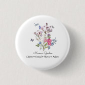 Gepersonaliseerde mama's tuin ronde button 3,2 cm (Voorkant)