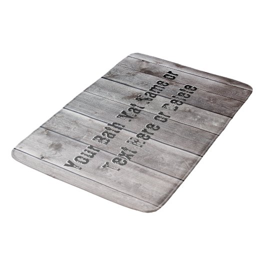Gepersonaliseerde Man Cave Bathroom Rustic Bath Ma Badmat (Gekanteld)