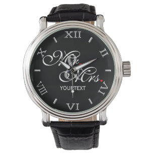 Gepersonaliseerde man vrouw Zijn Passen getrouwd Horloge