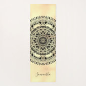Gepersonaliseerde Mandala Blue Yoga Mat (Achterkant)