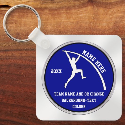 Gepersonaliseerde Mannen Cheap, Pole Vaulfts Sleutelhanger (Voorkant)