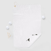 Gepersonaliseerde Mannen Gifts Golfer LOGO Zwart & Golfhanddoek (Insitu)