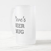Gepersonaliseerde Mannen Matglas Bierpul (Voorkant links)
