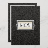 Gepersonaliseerde Mannen met drie letters Kaart (Voorkant / Achterkant)