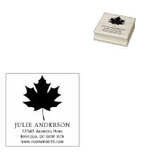 Gepersonaliseerde Maple Leaf houten kunst rubberen Rubberstempel (Gestempeld)