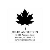 Gepersonaliseerde Maple Leaf houten kunst rubberen Rubberstempel (Afrduk)