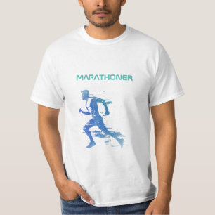 Gepersonaliseerde Marathon Runner Gift T-shirt