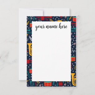 Gepersonaliseerde Marching Band-briefkaarten Bedankkaart