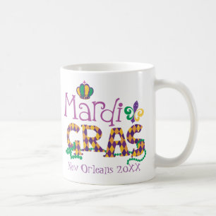 Gepersonaliseerde Mardi Gras Koffiemok