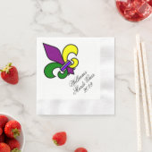Gepersonaliseerde Mardi Gras Servet (Insitu)