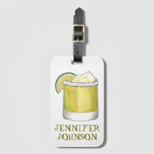 Gepersonaliseerde Margarita Cocktail Foodie Gemeng Bagagelabel