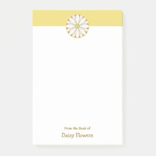 Gepersonaliseerde margriet op Gouden Geel Post-it® Notes