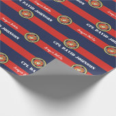 Gepersonaliseerde Marine Corps Cadeaupapier (Hoek)