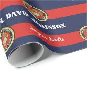 Gepersonaliseerde Marine Corps Cadeaupapier (Rol Hoek)