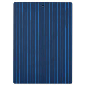 Gepersonaliseerde marineblauwe instripes klembord (Achterkant)