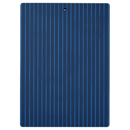 Gepersonaliseerde marineblauwe instripes klembord (Achterkant)