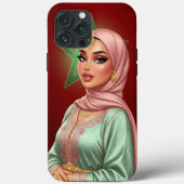Gepersonaliseerde Marokkaanse Hijabi Vrouw Telefoo Case-Mate iPhone Case (Achterkant)