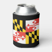 Gepersonaliseerde Maryland Flag Koelbox Blikjeskoeler (Blikje Voorkant)