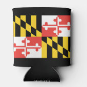 Gepersonaliseerde Maryland Flag Koelbox Blikjeskoeler (Achterkant)