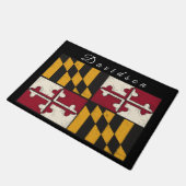 Gepersonaliseerde Maryland vlag Deurmat (Schuin)