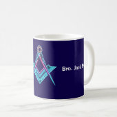 Gepersonaliseerde Masonic Coffee Mok (Voorkant rechts)