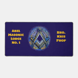 Gepersonaliseerde Masonic Desk Mat Gift voor Mason