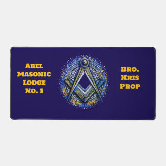 Gepersonaliseerde Masonic Desk Mat Gift voor Mason