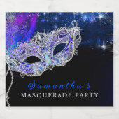 Gepersonaliseerde Masquerade Party Likeurfles Etiket (Enkel label)