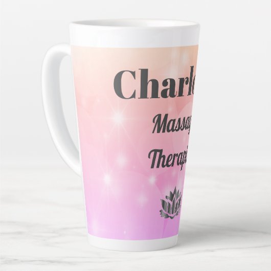 gepersonaliseerde massagetherapeut Latte Mok (Linkerhoek)