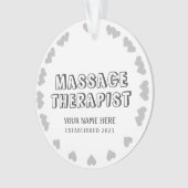 Gepersonaliseerde massagetherapist ornament (voorkant)