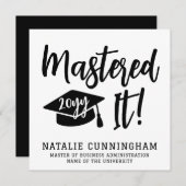 Gepersonaliseerde Masters Degree Afstuderen beheer (Voorkant / Achterkant)