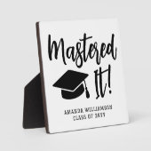 Gepersonaliseerde Masters Degree Afstuderen beheer Fotoplaat (Voorkant)