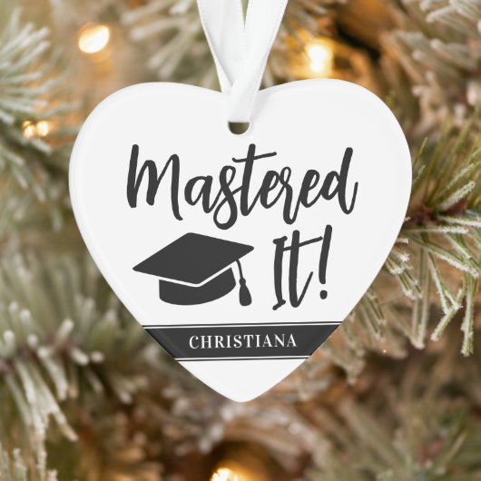 Gepersonaliseerde Masters Degree Afstuderen beheer Ornament (Boom)