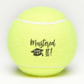 Gepersonaliseerde Masters Degree Afstuderen beheer Tennisballen (Achterkant)