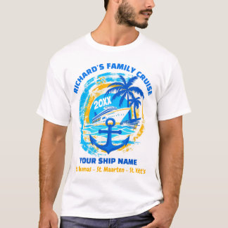 Gepersonaliseerde matching familie cruise Shirten T-shirt