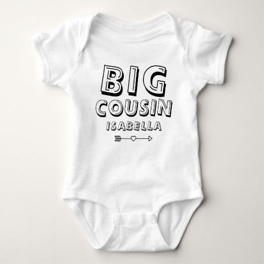 Gepersonaliseerde matching grote neef romper (Voorkant)
