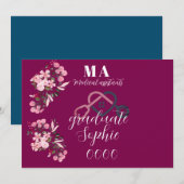 Gepersonaliseerde medische assistenten afgestudeer kaart (Voorkant / Achterkant)