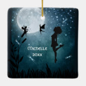 Gepersonaliseerde mei U danst met Fairies Irish Da Keramisch Ornament (Achterkant)