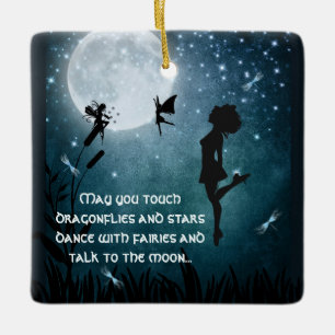 Gepersonaliseerde mei U danst met Fairies Irish Da Keramisch Ornament